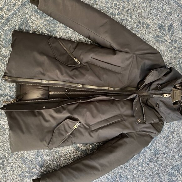Like New - Mackage Edward 2-in-1 Down Coat Sz 36 (Small) - Black - Picture 5 of 14